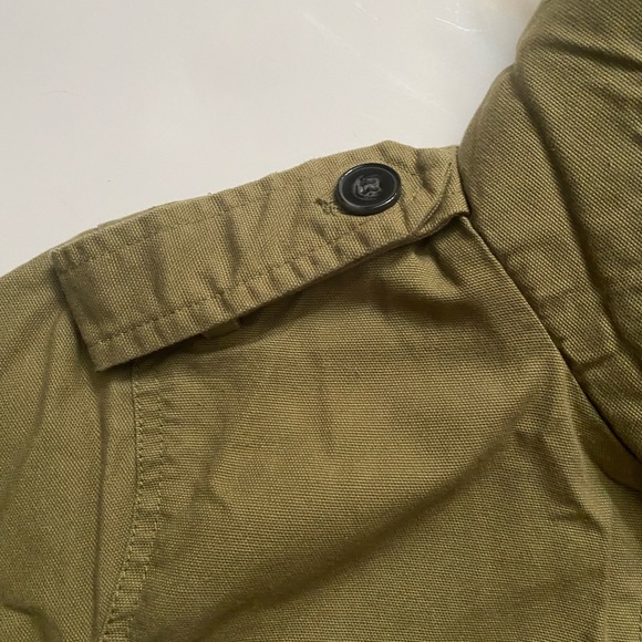 JustFab Utility Jacket With Faux Fur Collar Women’s size Large - Picture 9 of 16